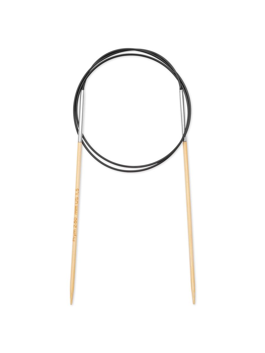 Спицы круговые Prym бамбуковые с пластиковым тросиком 2.5 мм 80 см 1 шт 222503 - фото 6