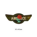 Термоаппликации TBY Airforce и Роза 95х40мм 10 шт