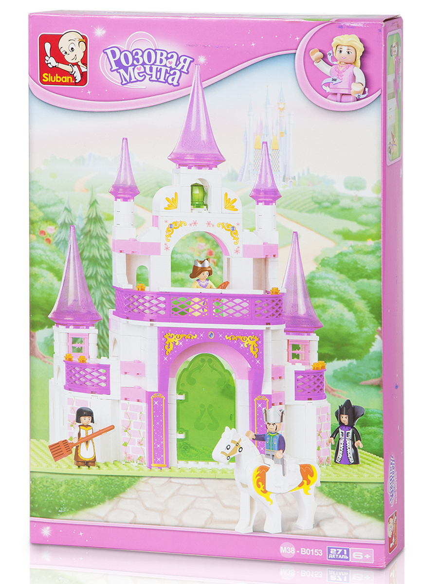 Конструктор SLUBAN Розовая мечта 271 дет. - фото 2