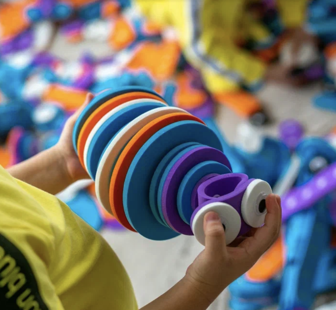 Конструктор DINNO KIDS Гусеница 37 дет. - фото 6