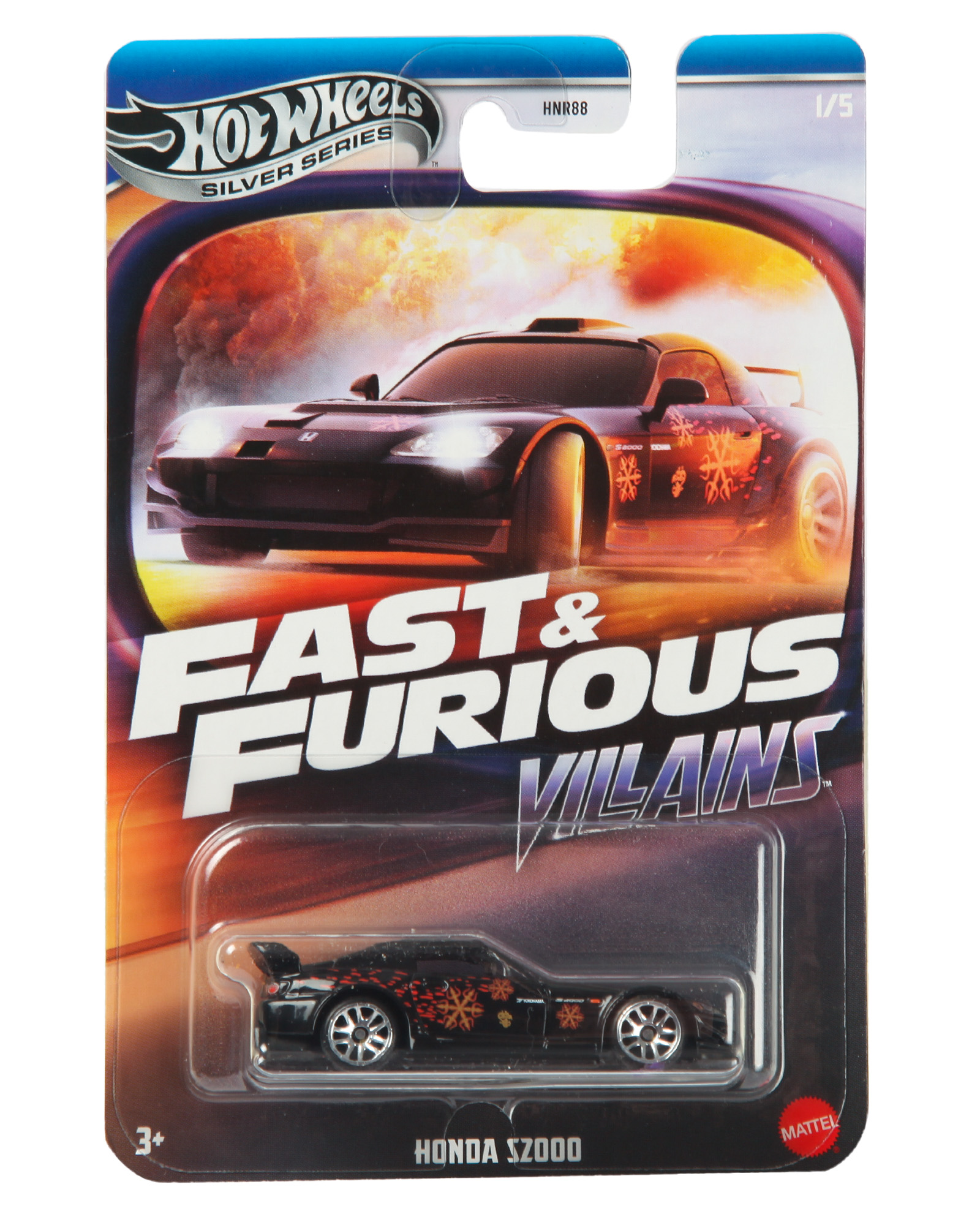 Автомобиль Hot Wheels Honda S2000 Fast and Furious 1:64 HNR88/JBY34 - фото 7