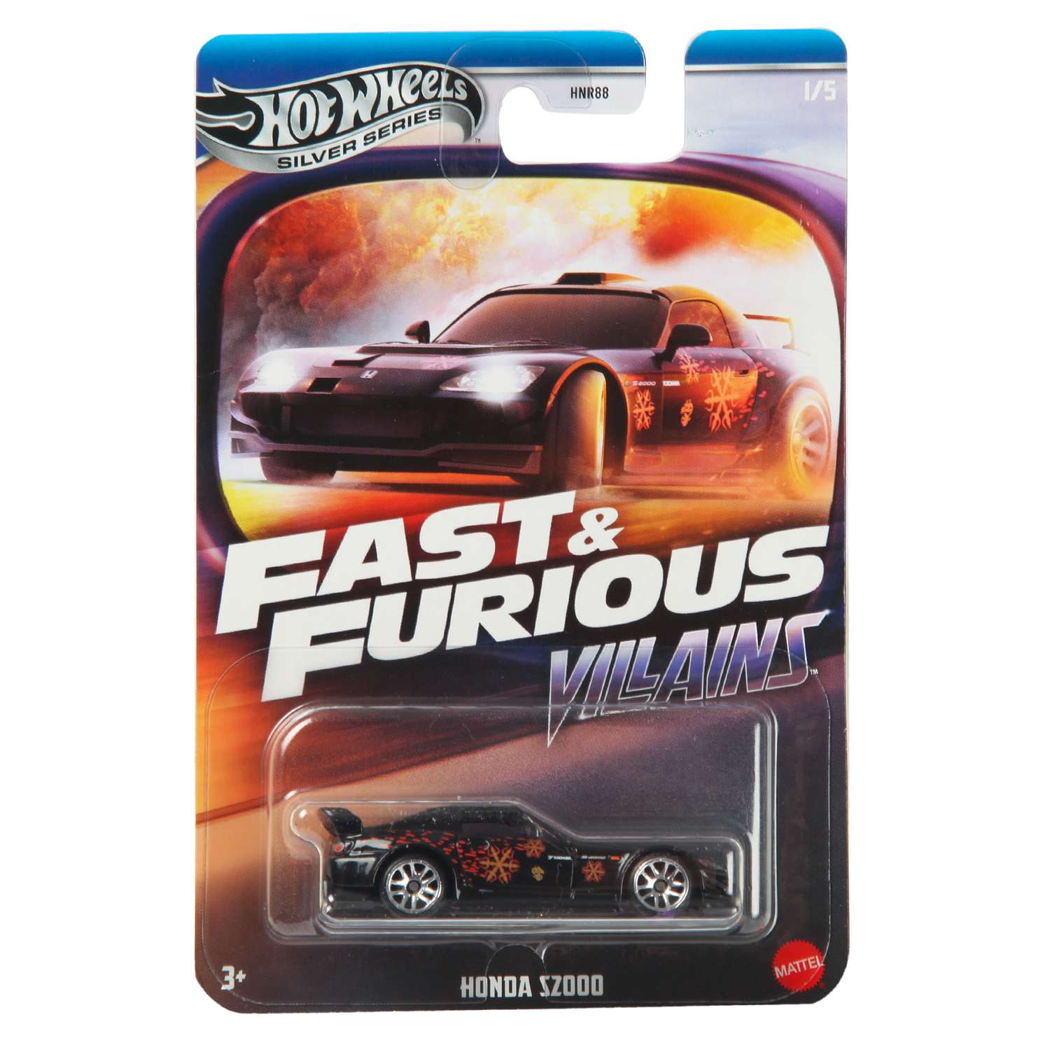 Автомобиль Hot Wheels Honda S2000 Fast and Furious 1:64 HNR88/JBY34 - фото 7