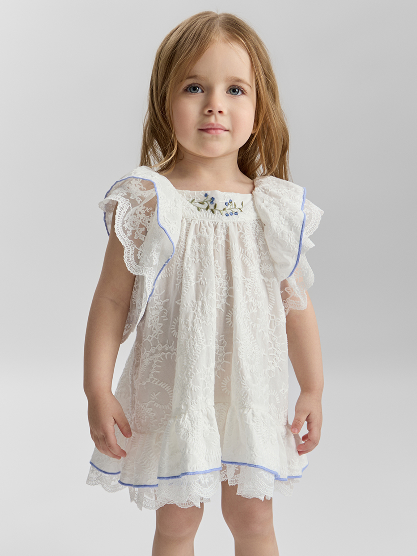 Платье Happy Baby 88189-1_white - фото 1