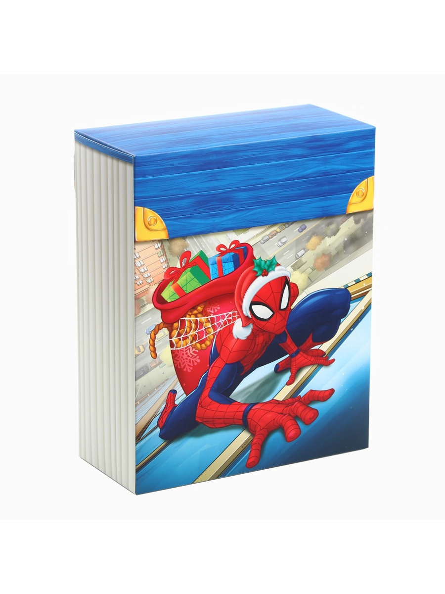 Коробка складная, новогодняя Marvel "С Новым годом!", 16,5 х 20,5 х 7,5 см - фото 4