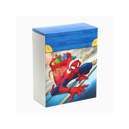 Коробка складная, новогодняя Marvel \"С Новым годом!\", 16,5 х 20,5 х 7,5 см