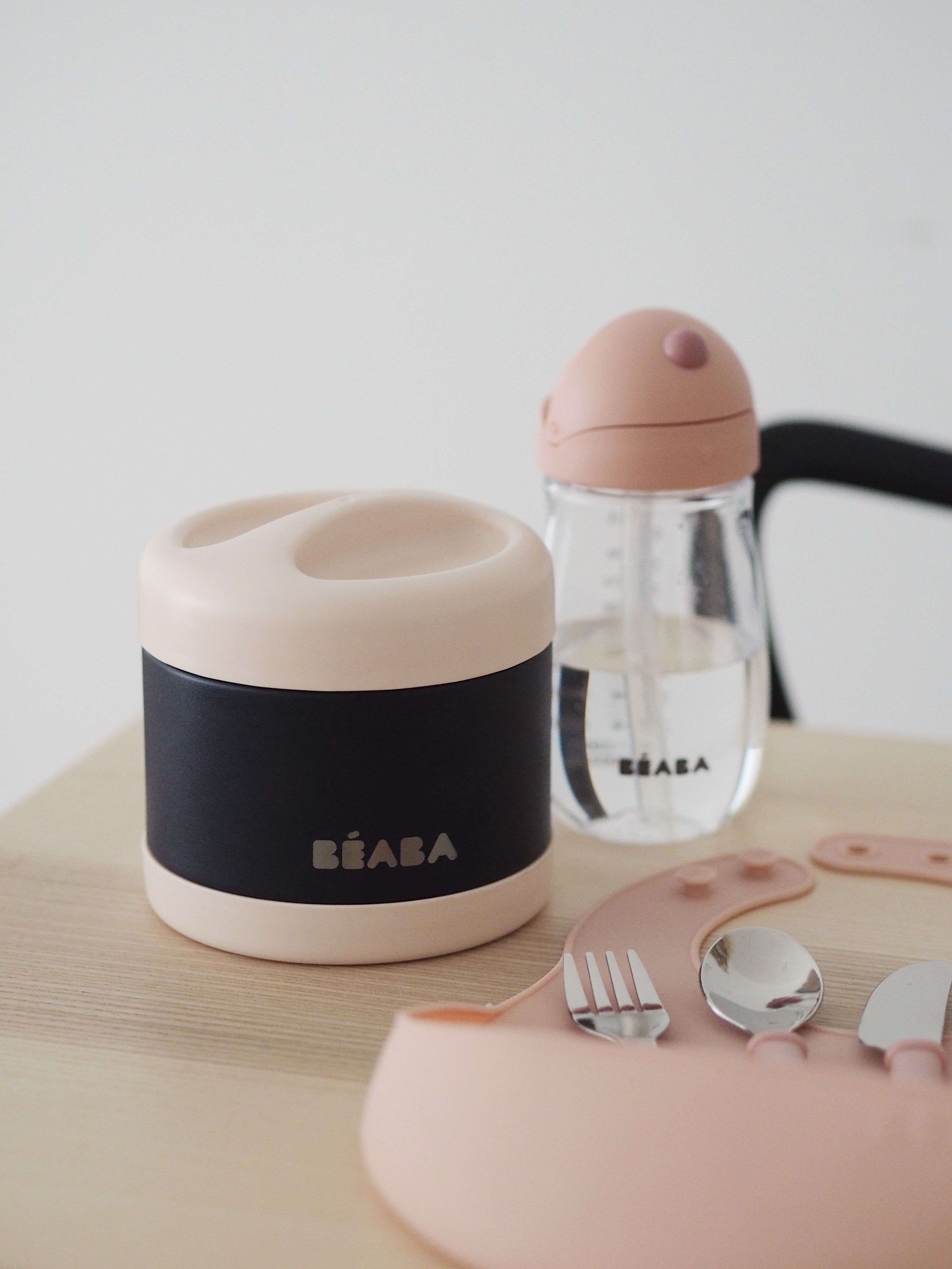 Термоконтейнер для еды детского питания BEABA 500 мл черно-розовый - фото 7