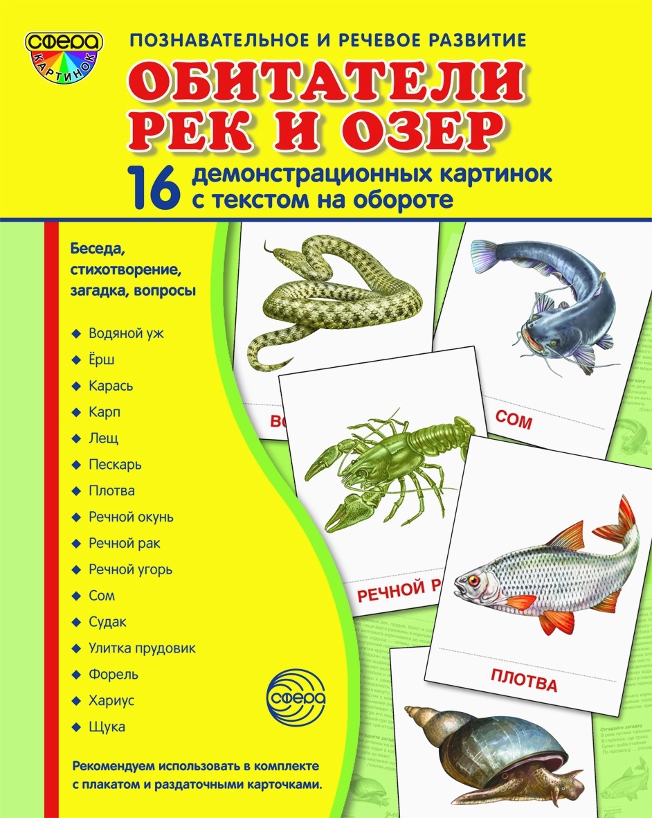 Карточки ТЦ Сфера Обитатели рек и озер - фото 1