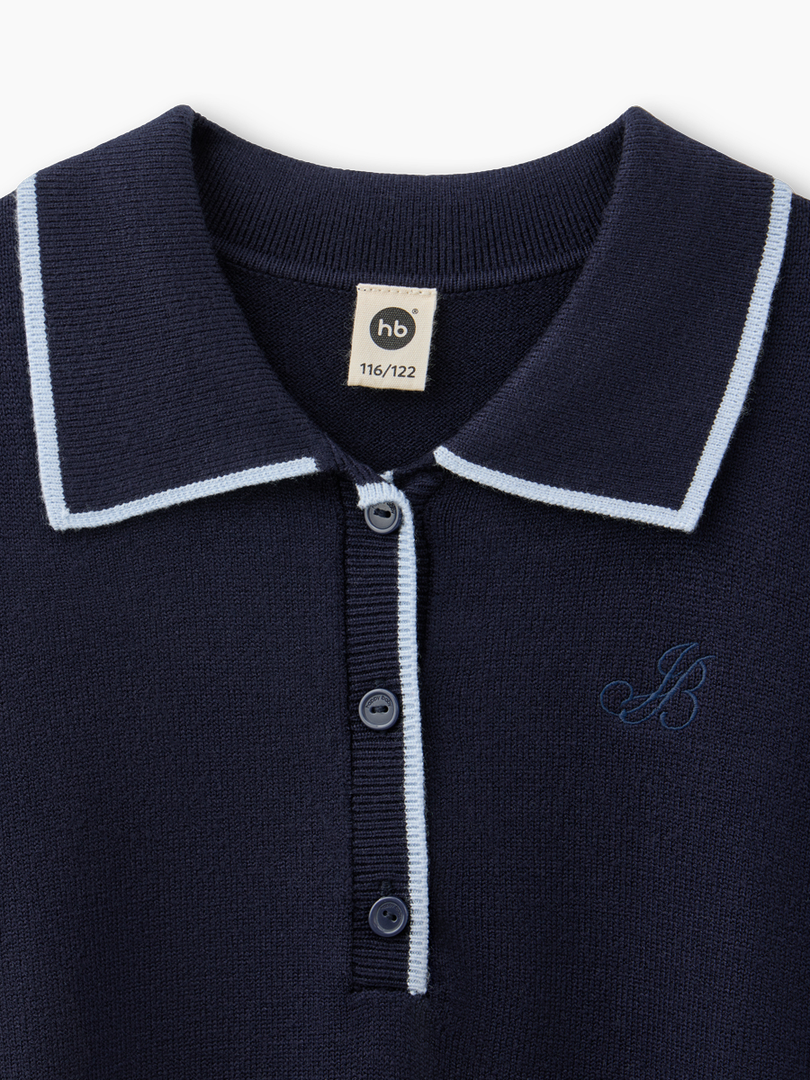 Платье Happy Baby 88404-1_dark blue - фото 3