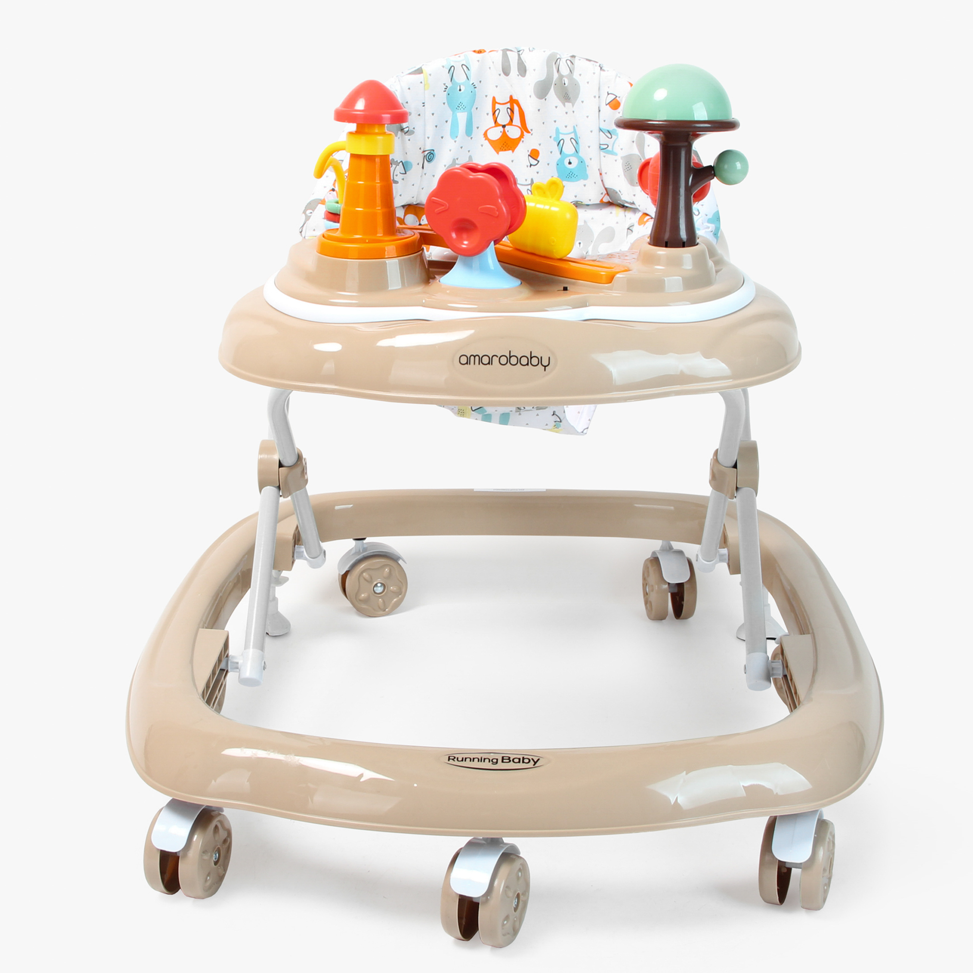 Ходунки Amarobaby Running Baby коричневый - фото 13