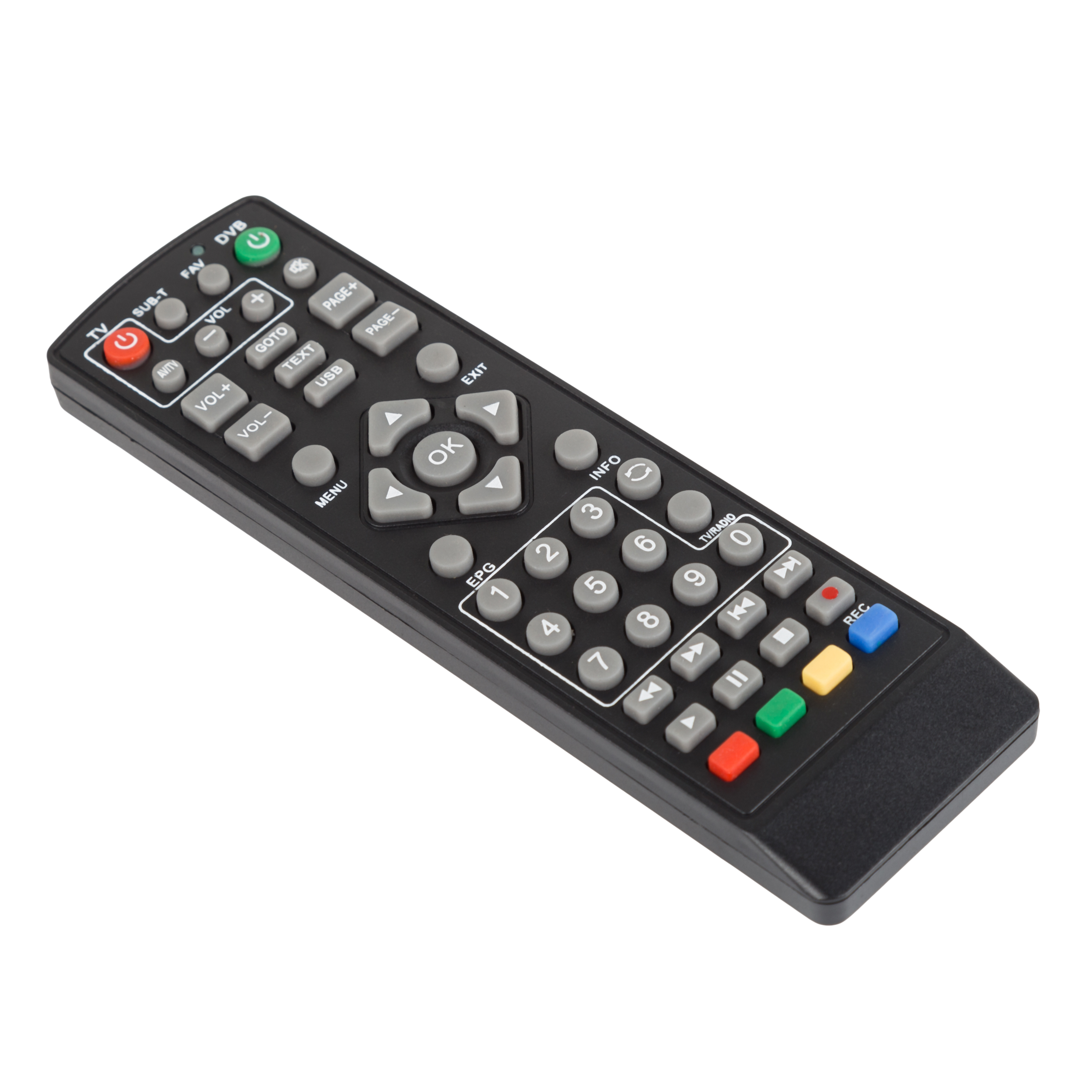 Пульт REXANT универсальный для приставки DVB-T2 с функцией управления телевизором - фото 2