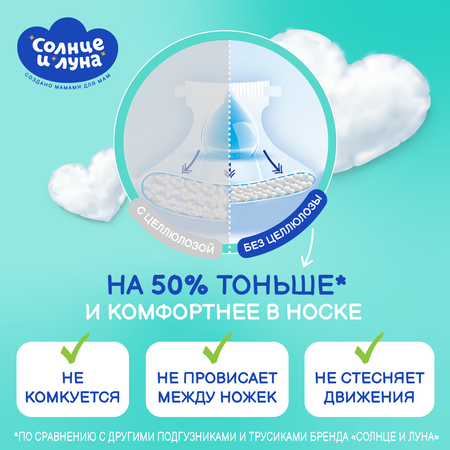 Трусики Солнце и луна L 58 шт.