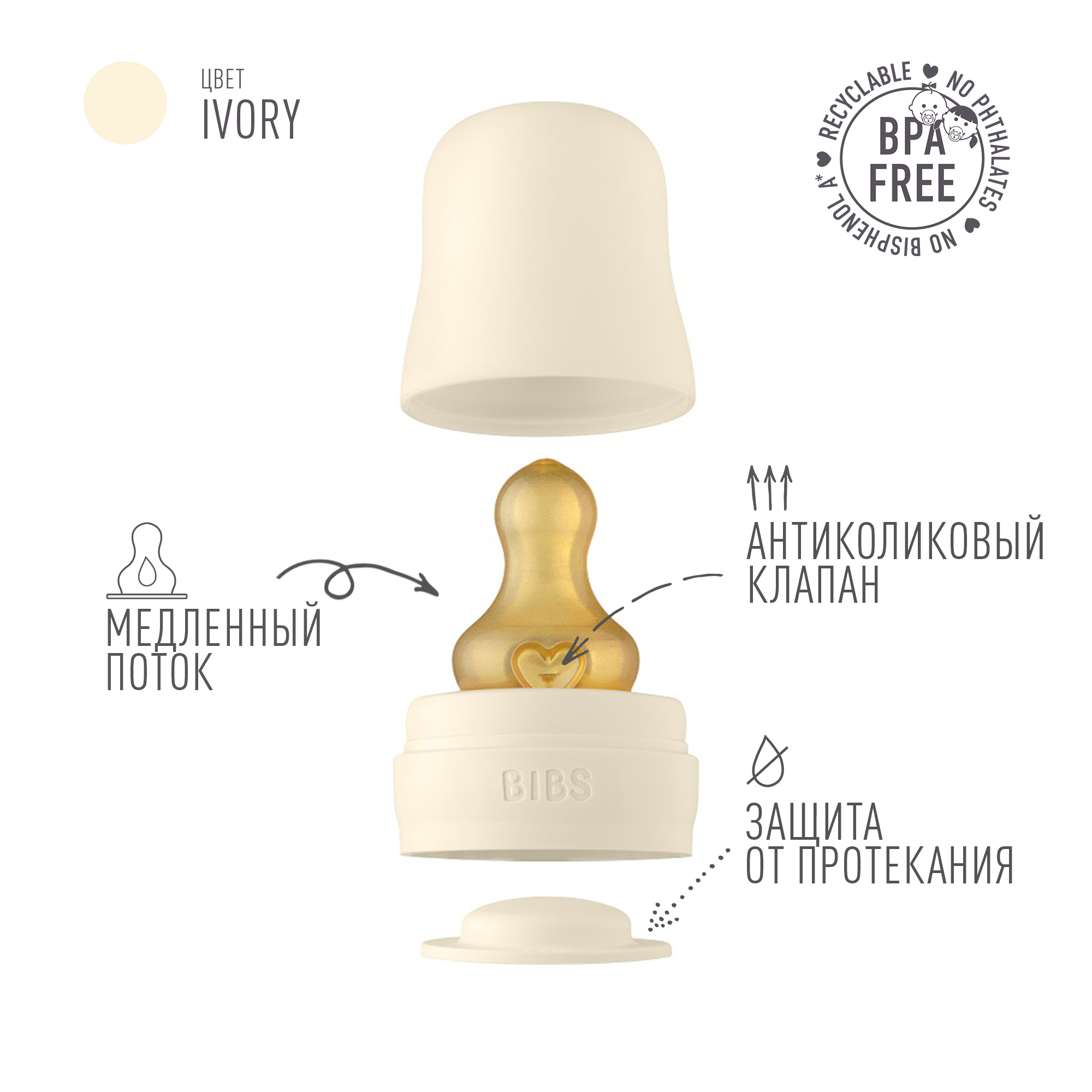 Бутылочка BIBS 110 мл - фото 2