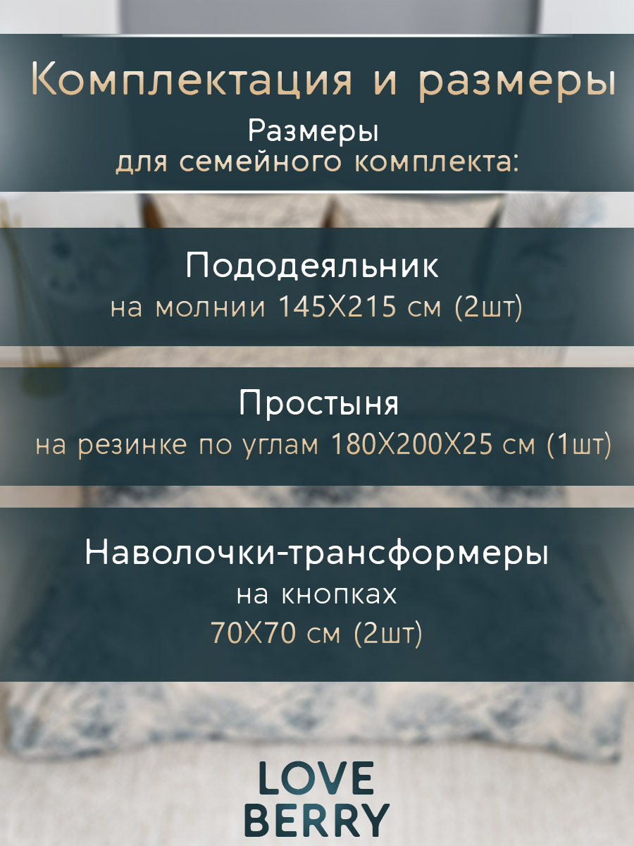 Постельное белье LOVEBERRY Семейный, Звездное небо - фото 3