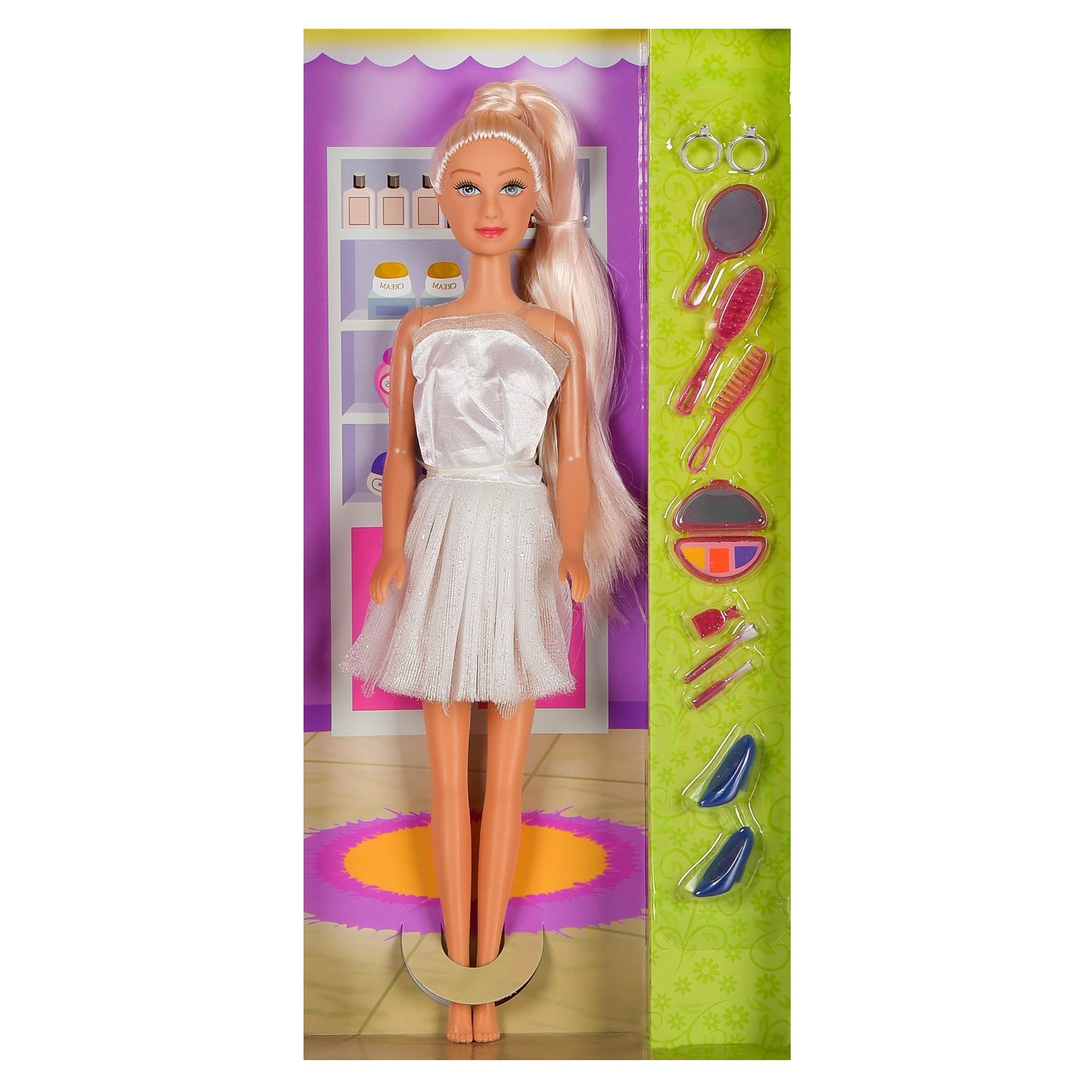 Кукла модельная Junfa Lucy В салоне красоты высота 29 см 8066d/белое - фото 3