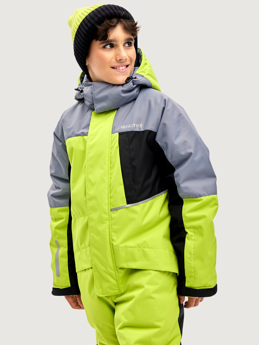Комбинезон NIKASTYLE 8з4925 салат/сталь - фото 6