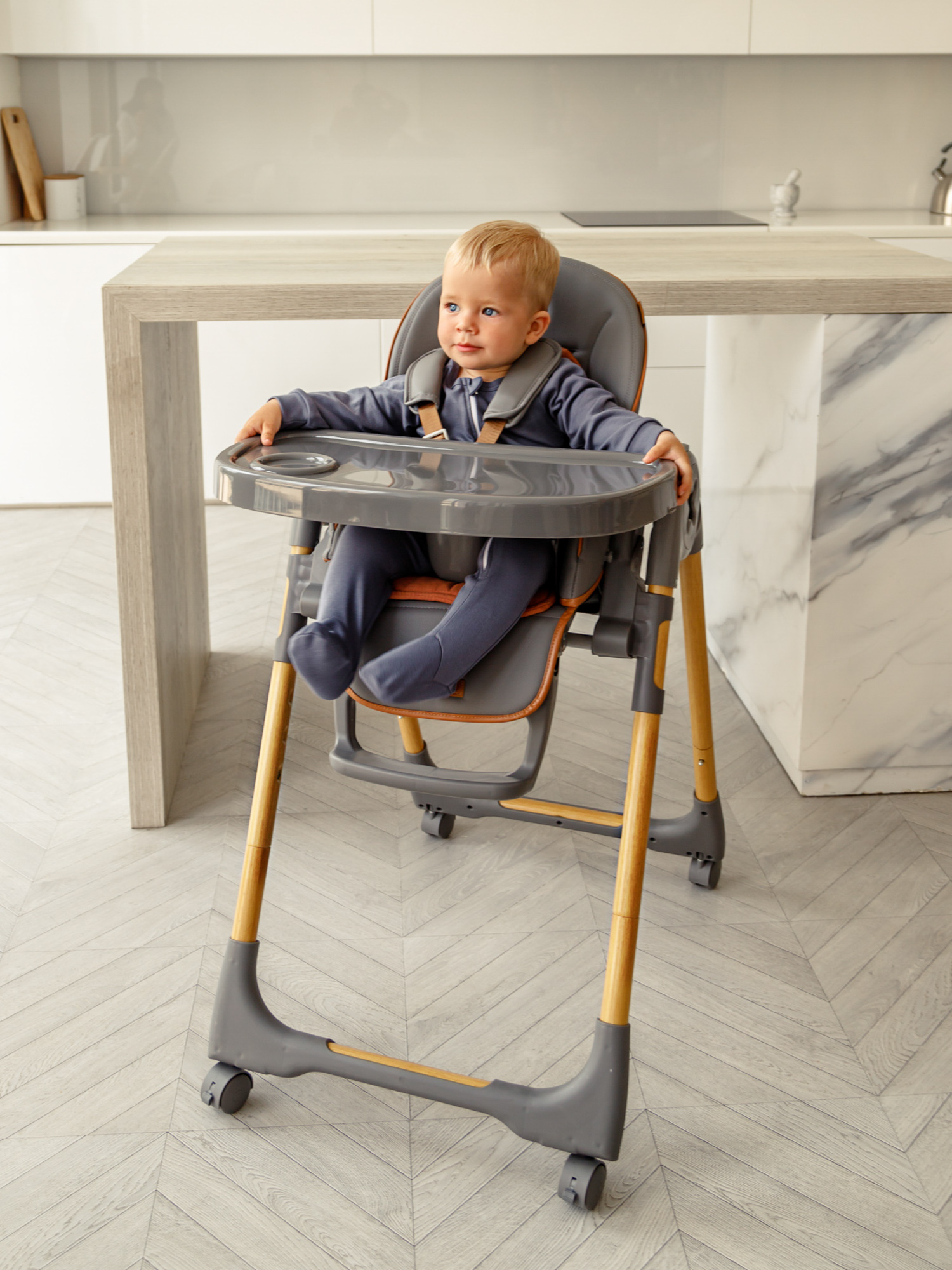 Стульчик для кормления Amarobaby Elegant классический - фото 15
