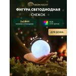 Светодиодная декоративная фигурка-ночник NEON-NIGHT Снежок 513-011
