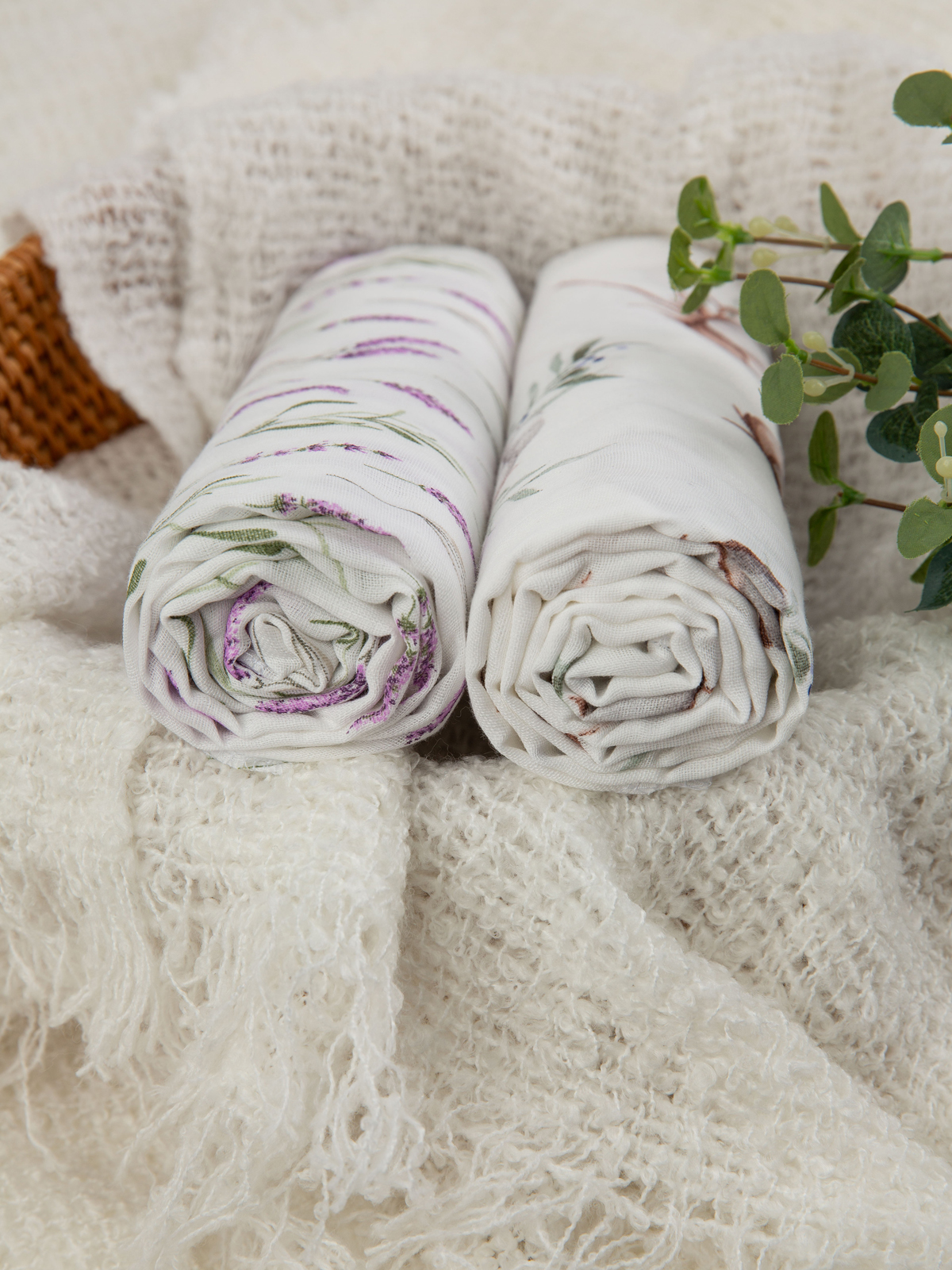 Пелёнка inlovery муслин 130x90 см 2 шт. - фото 16