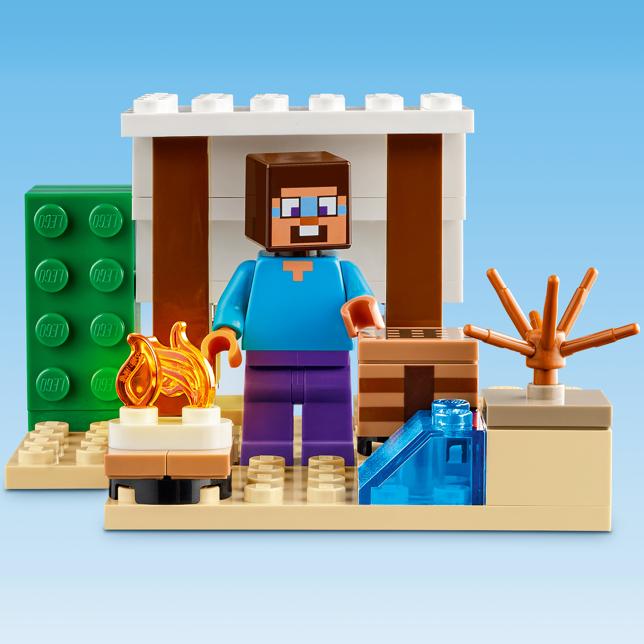 Конструктор LEGO Minecraft Экспедиция Стива по пустыне блочный - фото 11