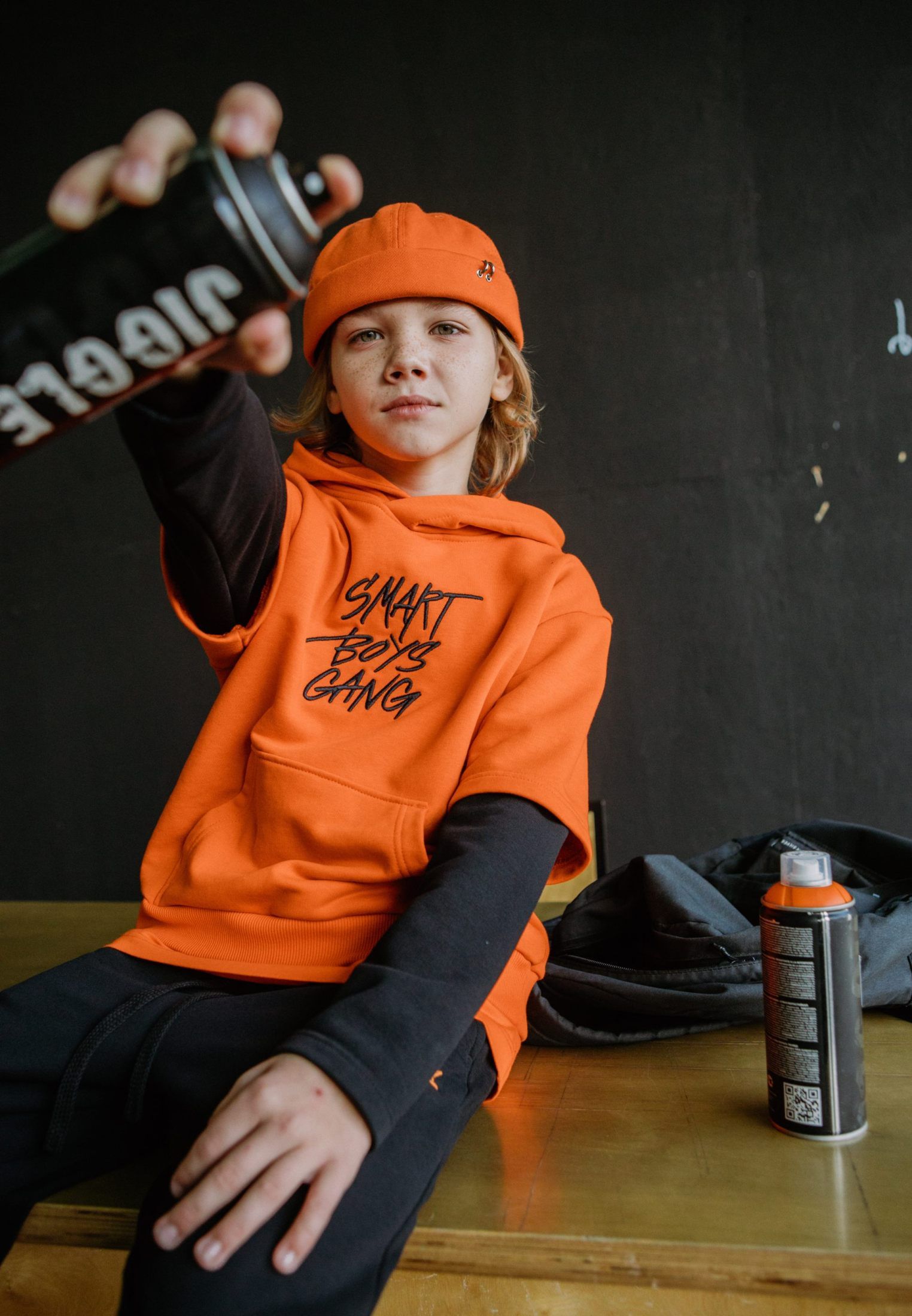 Худи Nikasport SBG29-B-ORG/BLK - фото 2