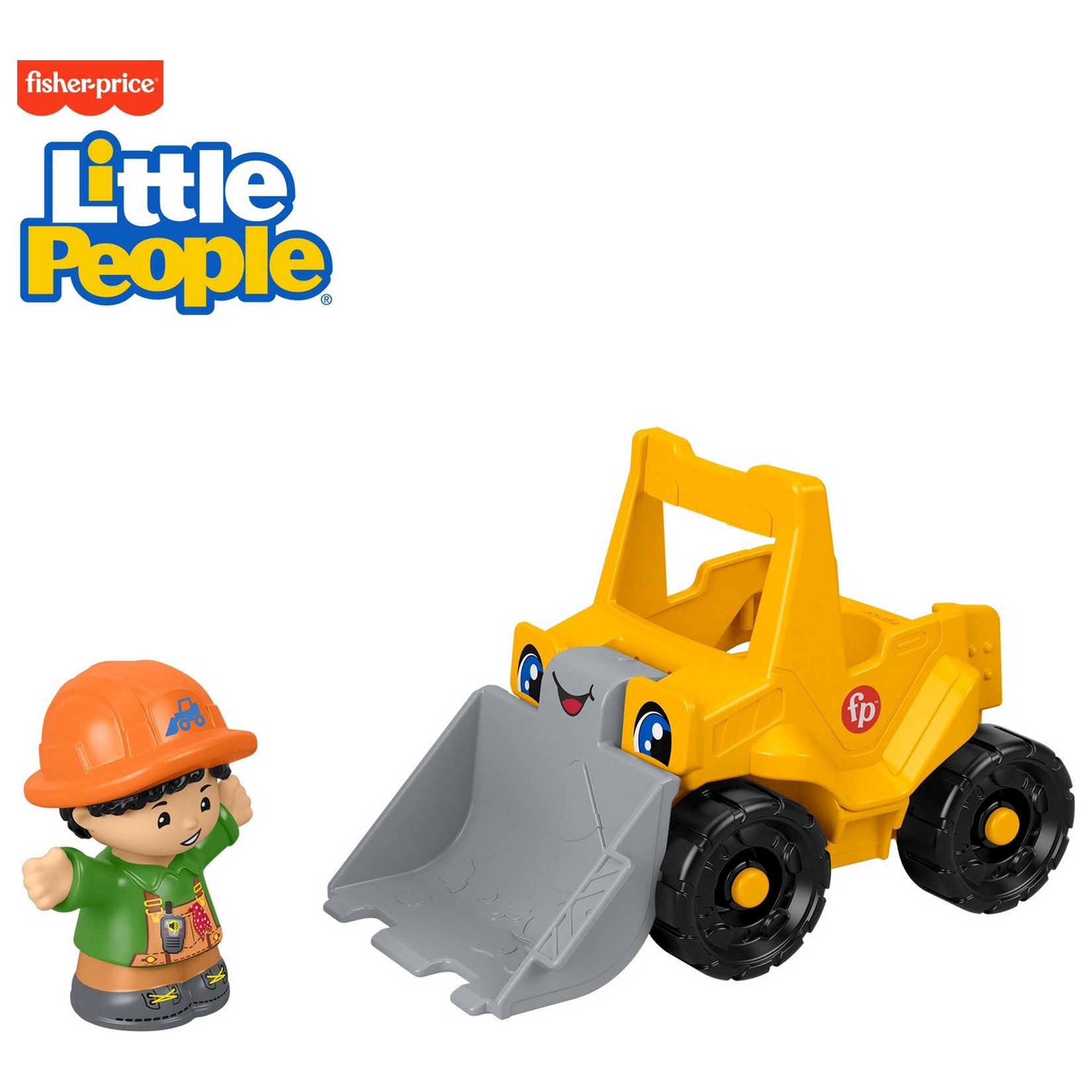 Бульдозер Fisher Price с фигуркой - фото 9