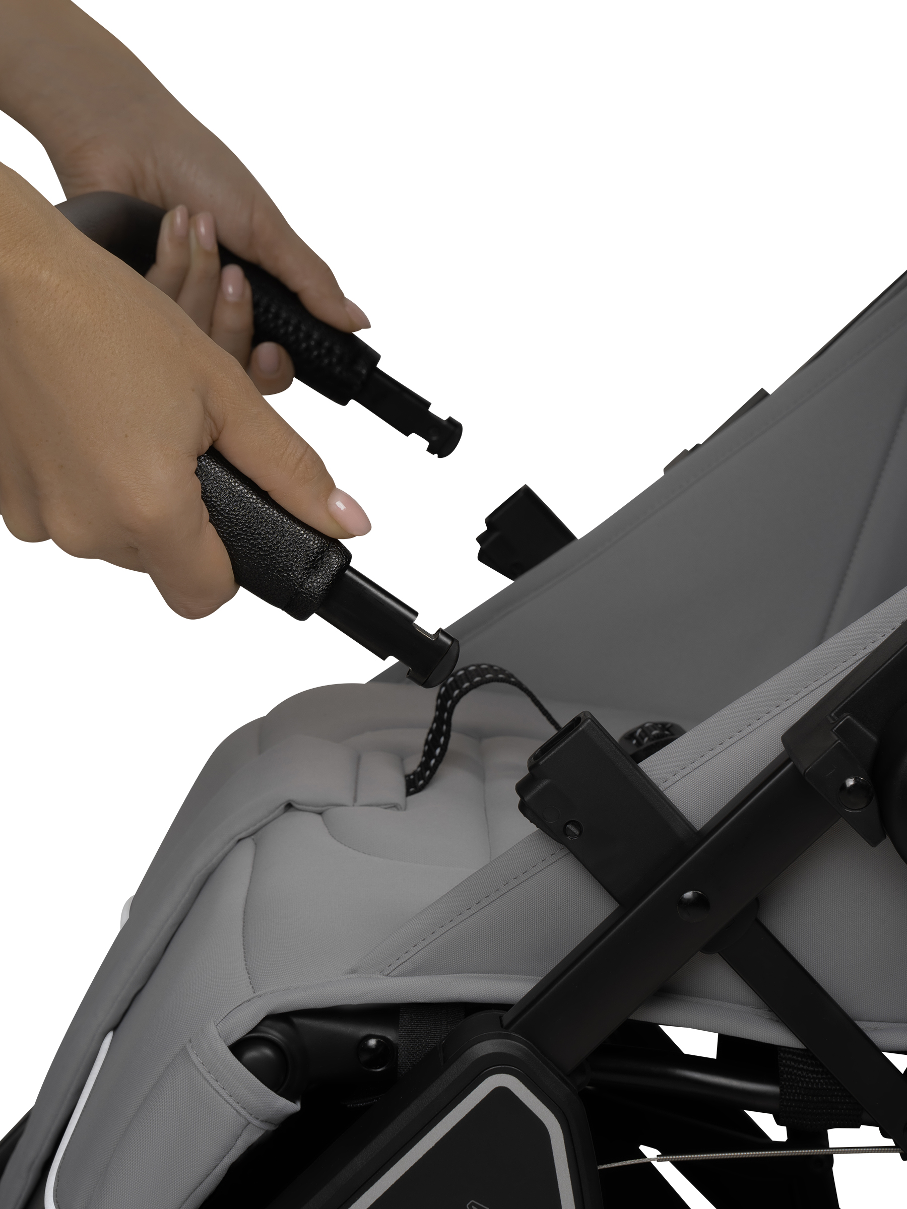 Коляска прогулочная JOVOLA Storm, светло-серый - фото 29