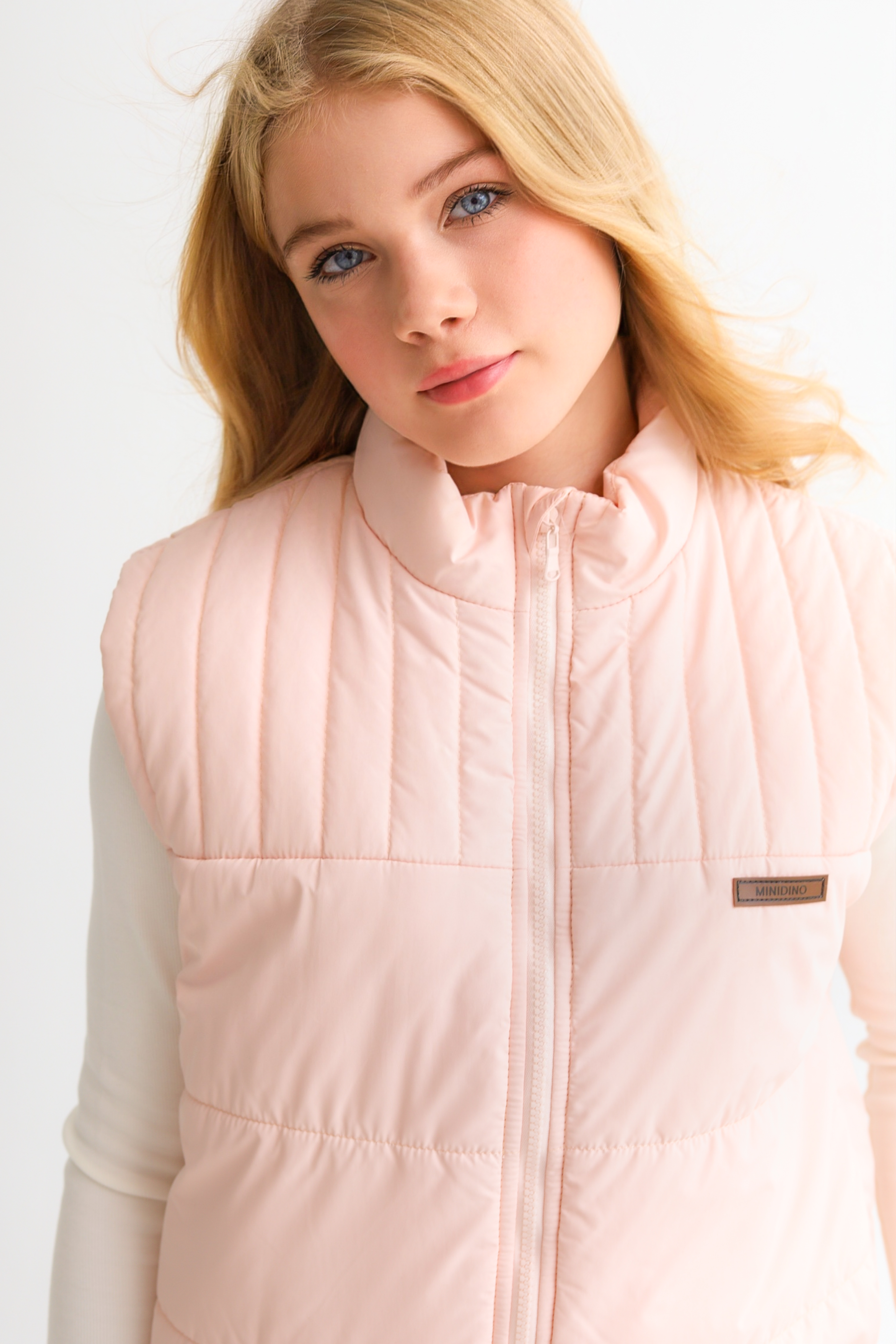 Жилет MINIDINO В-Ж-004Жилет утепленный Овер йогурт - фото 3