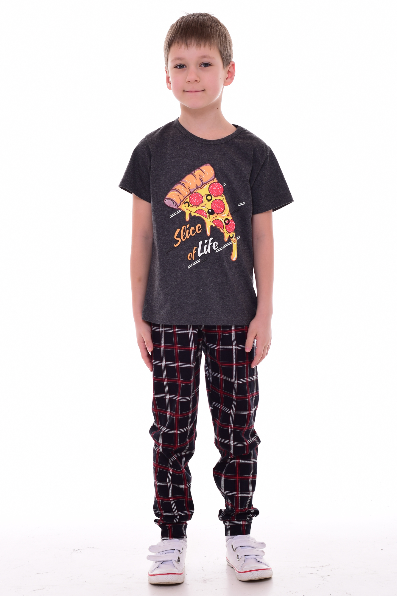 Пижама Новое кимоно 11-051 (темно-серый) [НК] - фото 1