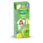 Сок Маленькое счастье Яблоко-Груша с 4 мес 0.2 л