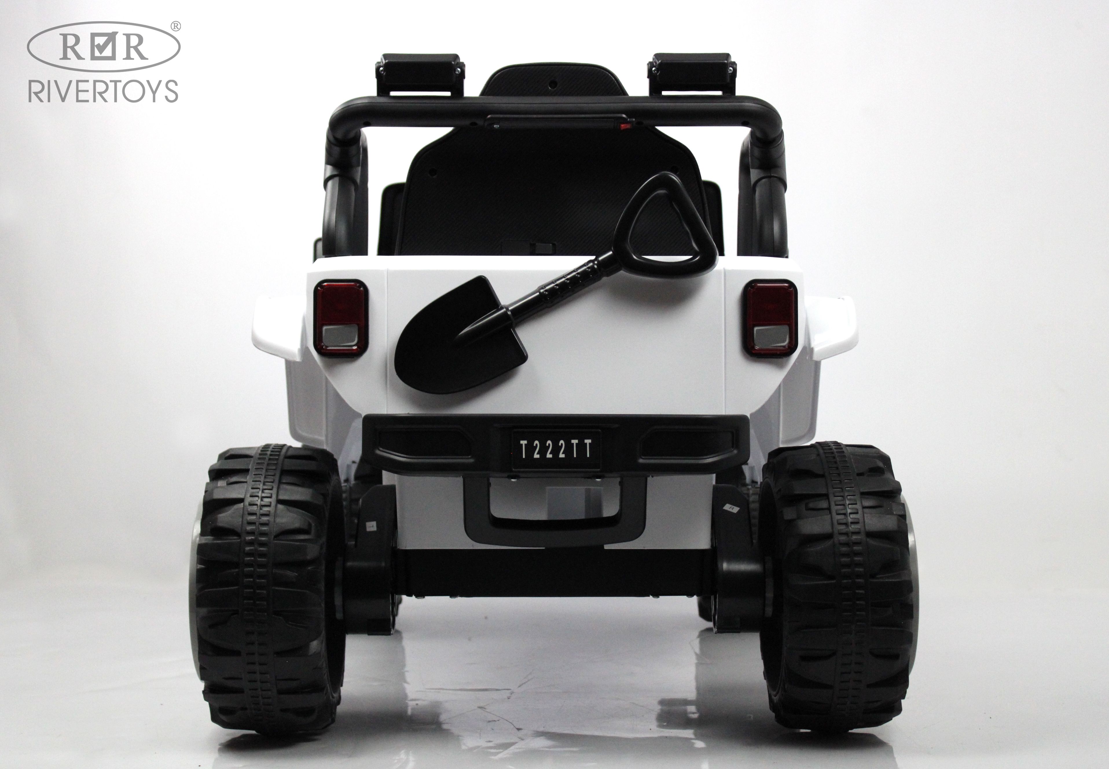 Электромобиль RIVERTOYS T222TT-4WD-WHITE С пультом ДУ - фото 8