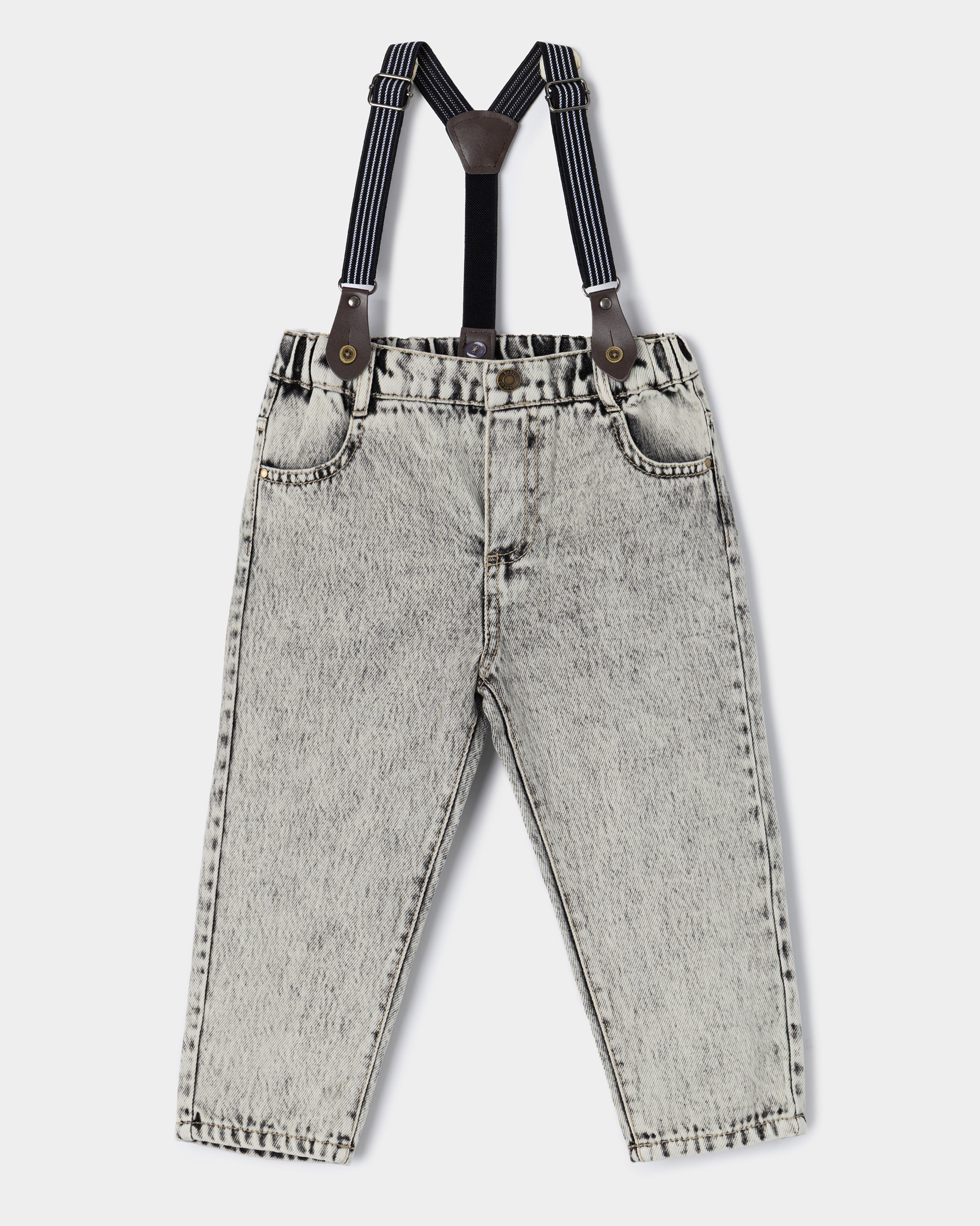 Джинсы на бретелях BabyGo S26BG4BTO1202ibLG - фото 1