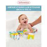 Игрушка INFANTINO кубики Мягкие Цвета и числа