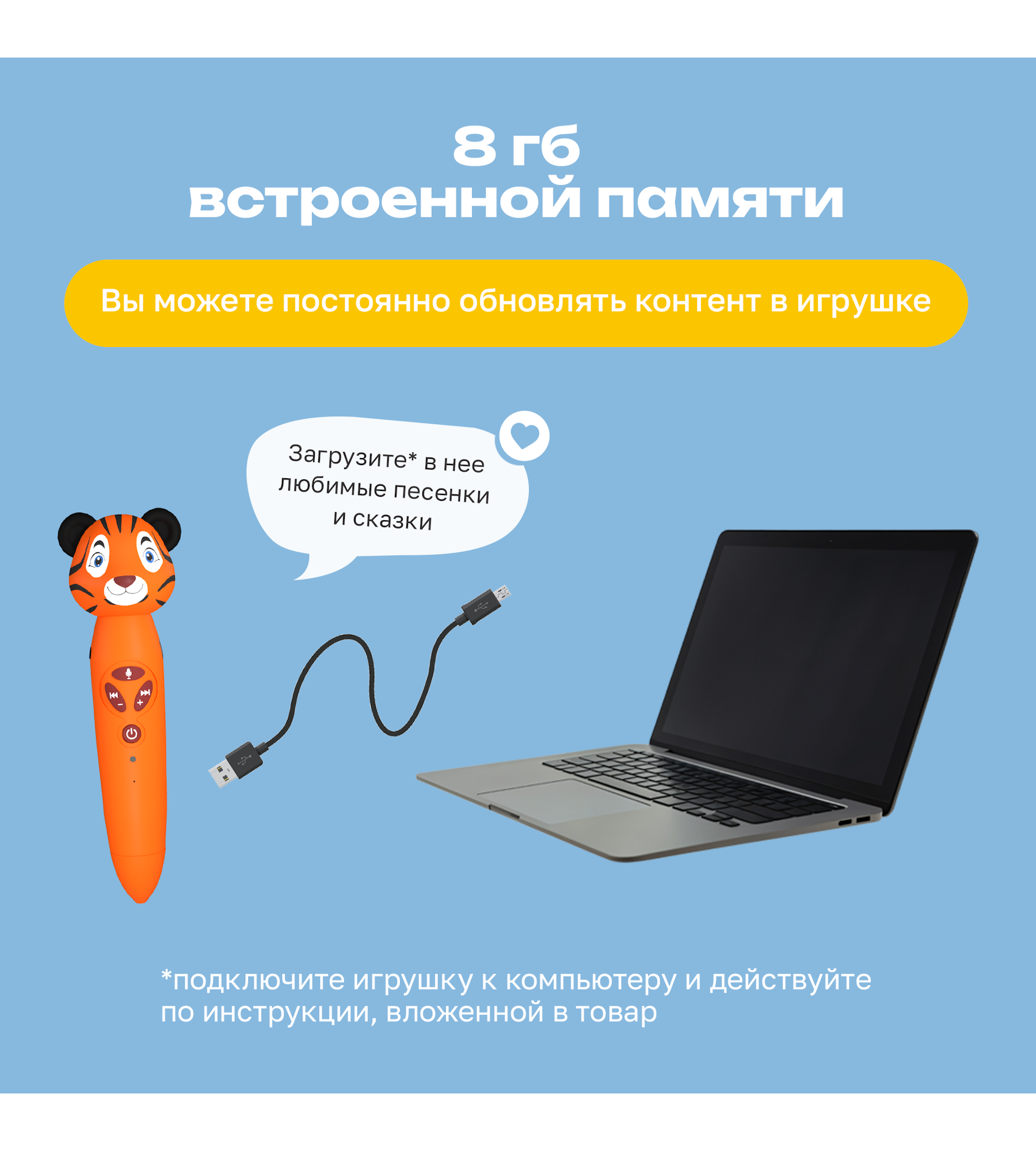Игрушка-тренажер интерактивная Тигрёнок Рыки для запуска и постановки речи - фото 11