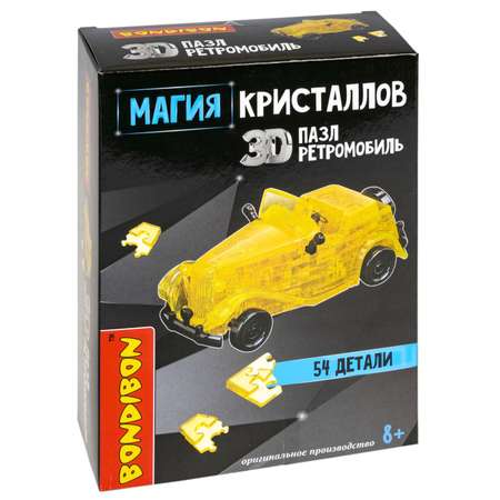 Пазл Bondibon кристаллический Ретромобиль 3D