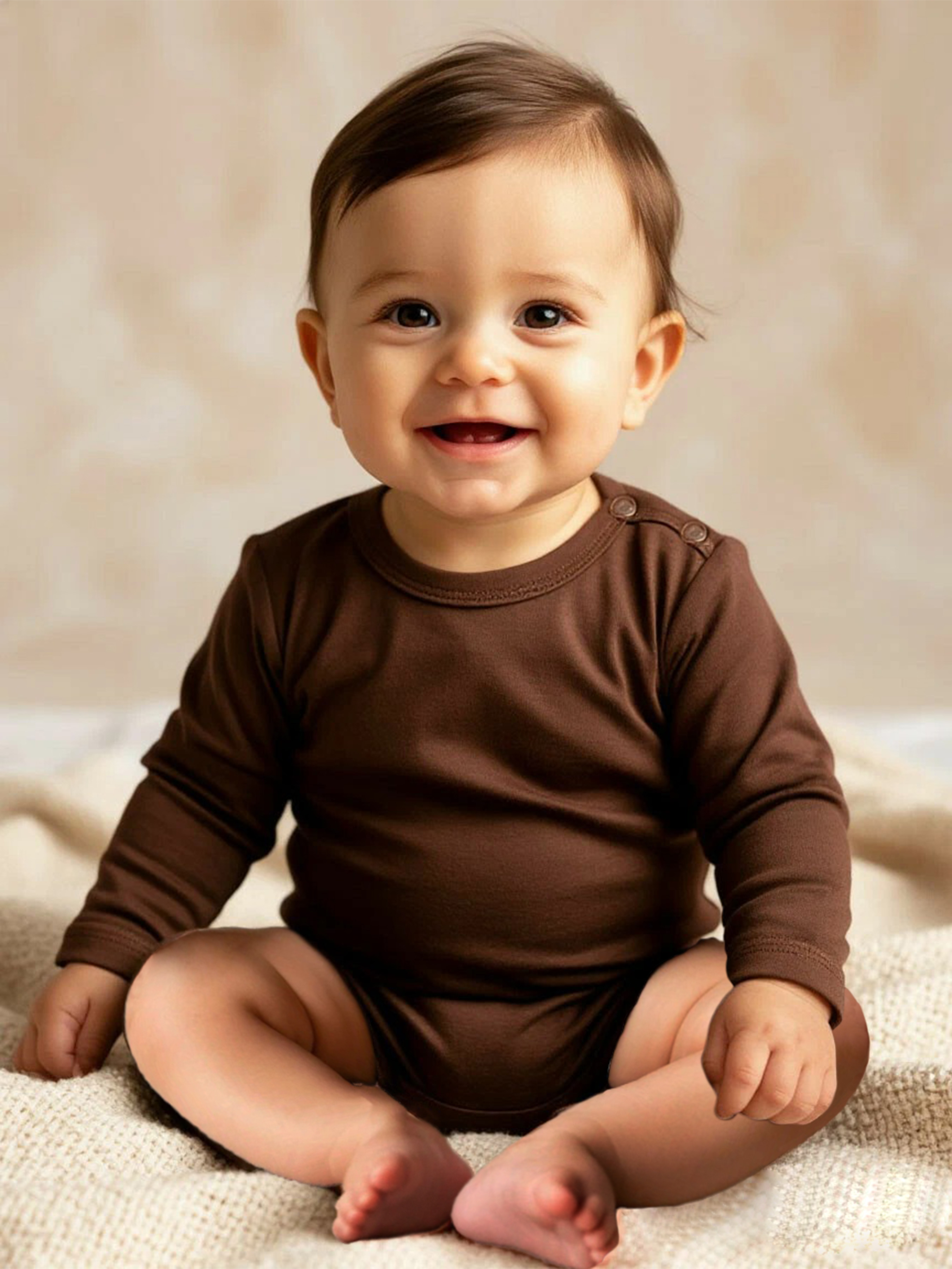 Боди 3 шт Югтекстильторг 204-517/Кофейный,молочный - фото 4