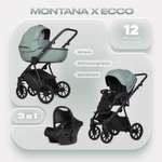 Коляска 3в1 Riko Basic Montana X Ecco зеленый