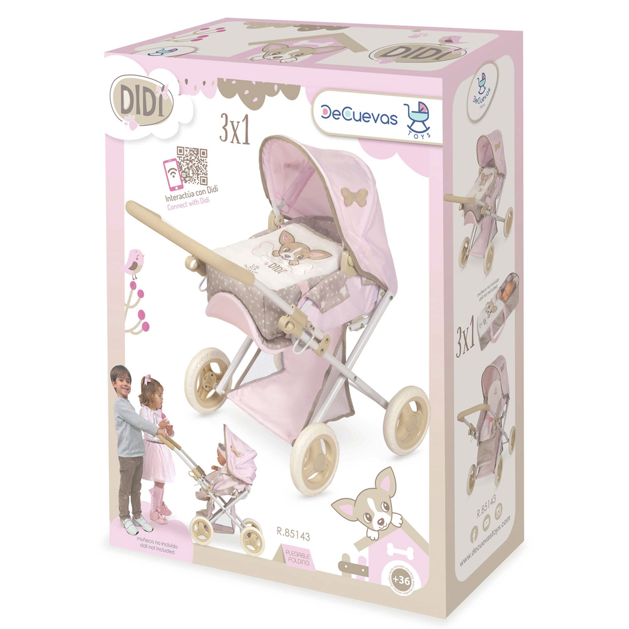 Коляска 3 в 1 для кукол DeCuevas Toys 85143 - фото 13