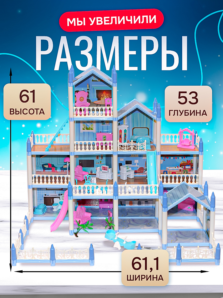 Домик для кукол SHARKTOYS с мебелью 11500021 - фото 2