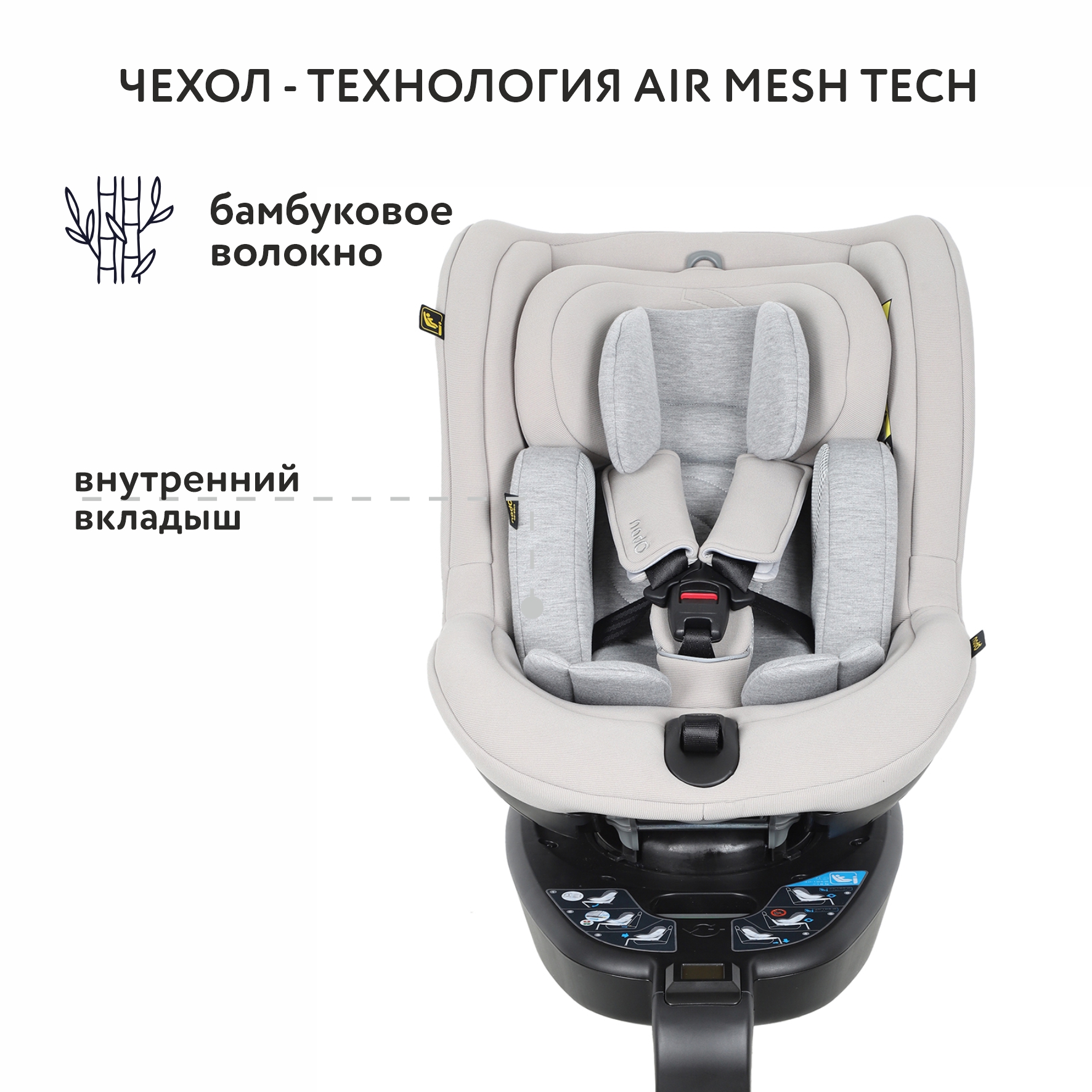 Автокресло nado Plus Litchi Isofix 0+/1 (0-18 кг) - фото 5