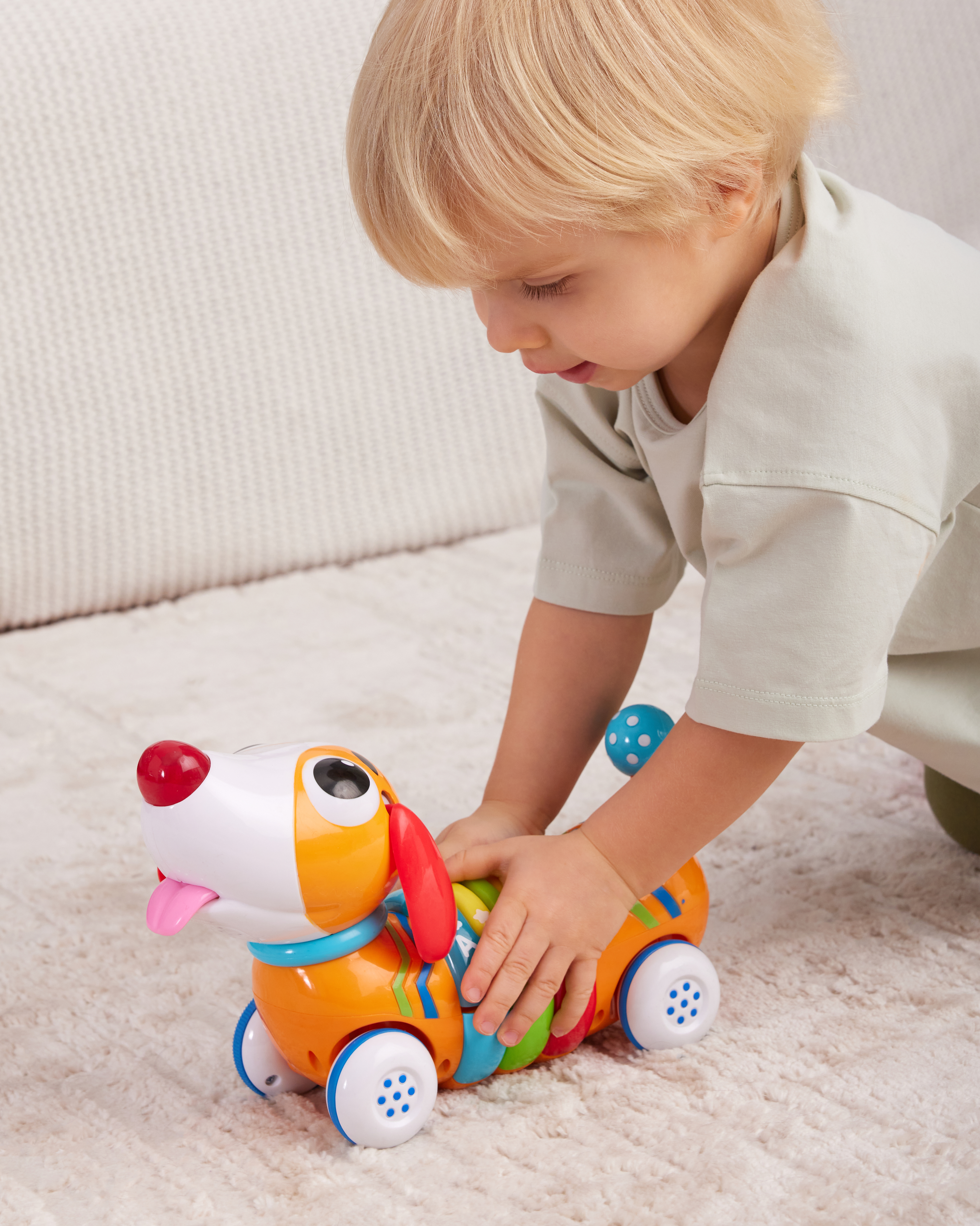 Игрушка BabyGo Радужный щенок - фото 2