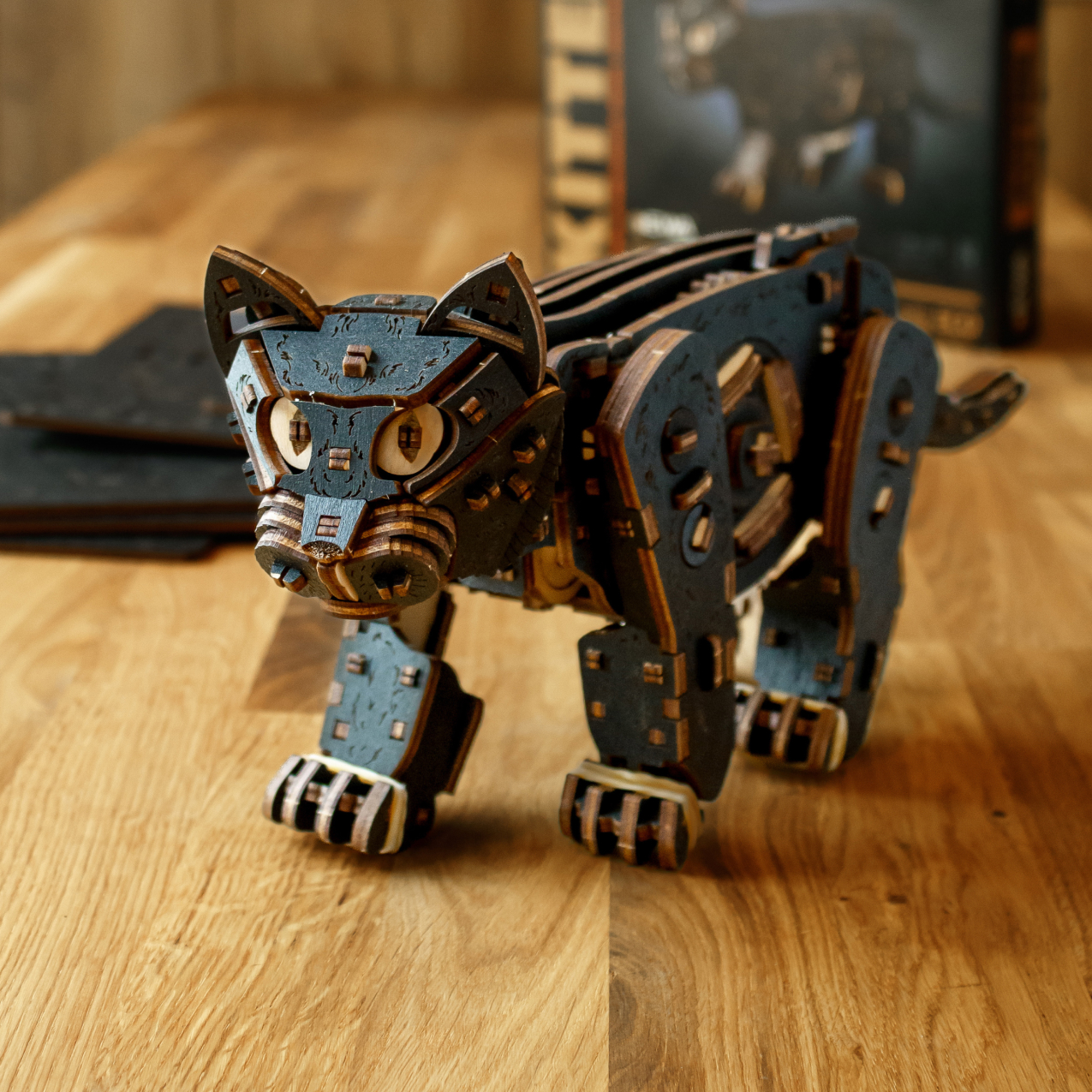 Конструктор Eco Wood Art Котенок деревянный 236 дет. - фото 5