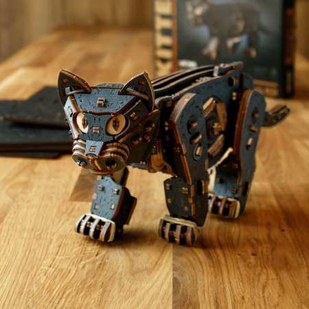 Конструктор Eco Wood Art Котенок деревянный