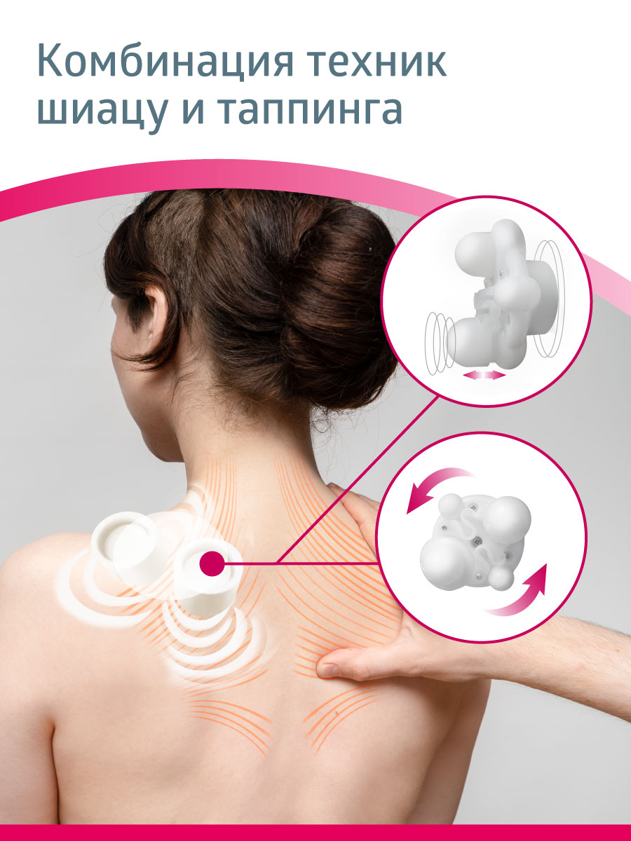 Массажер для тела шеи и плеч B.Well MED-440 белый - фото 6