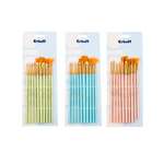 Кисть Erhaft 10 шт. (синтетика) в ассортименте