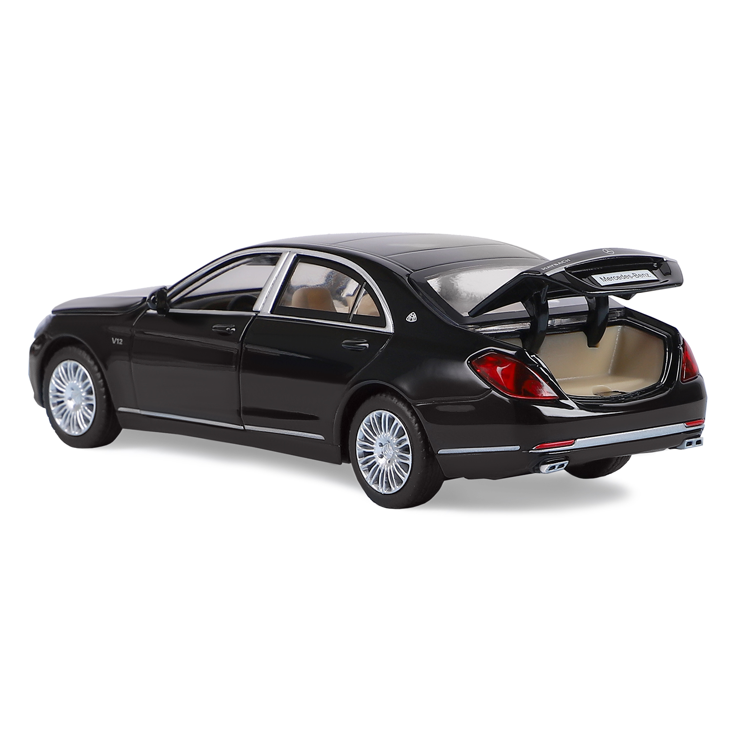 Автомобиль АВТОпанорама Mercedes Benz S600 1:32 JB1251034 - фото 20