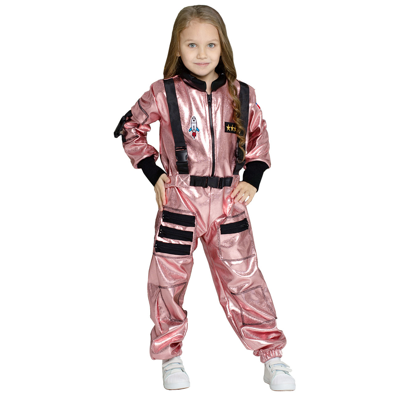 Костюм космонавта металлик Larisol kids 07-ЛК-03-КМ05 - фото 1