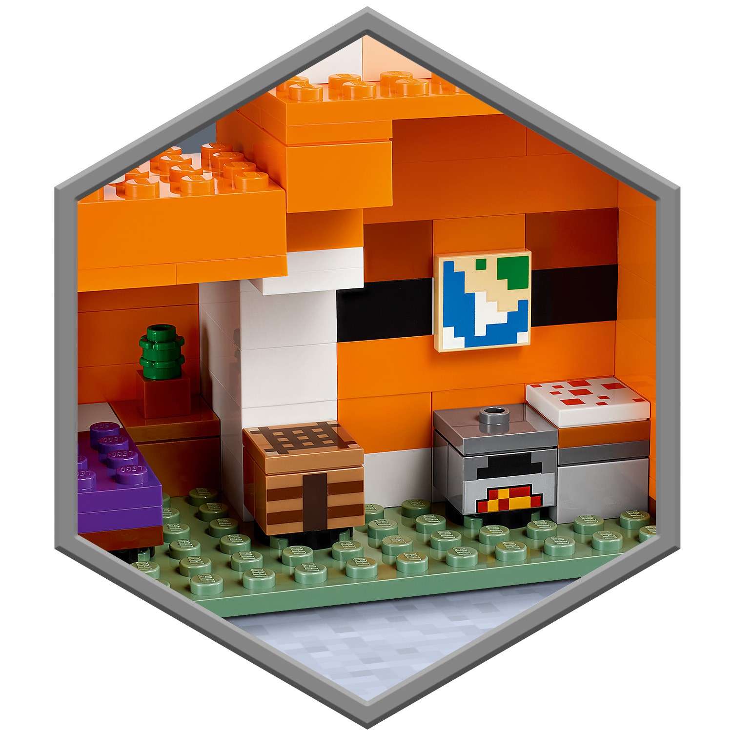 Конструктор LEGO Minecraft Лисья хижина 193 дет. - фото 7