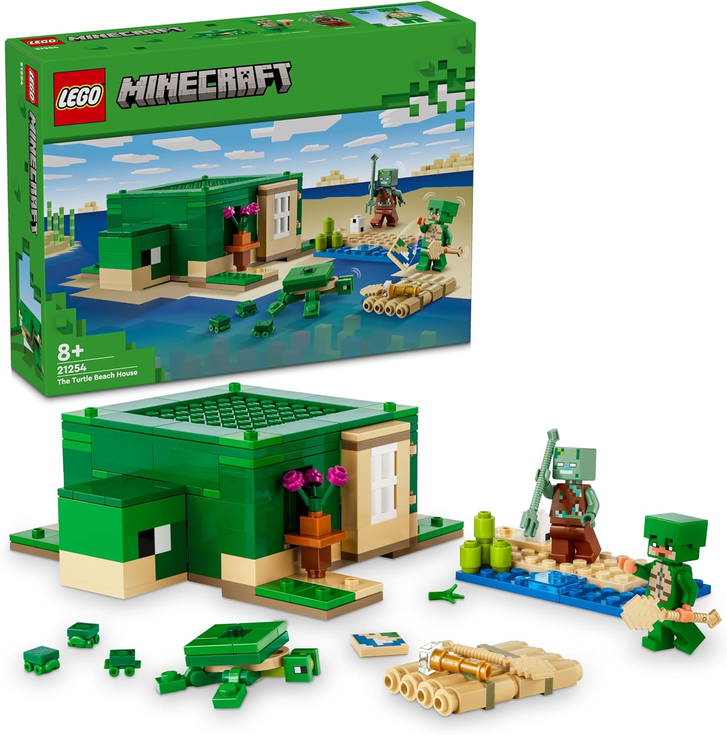 Конструктор LEGO Minecraft Черепаший пляжный домик 234 дет. - фото 1