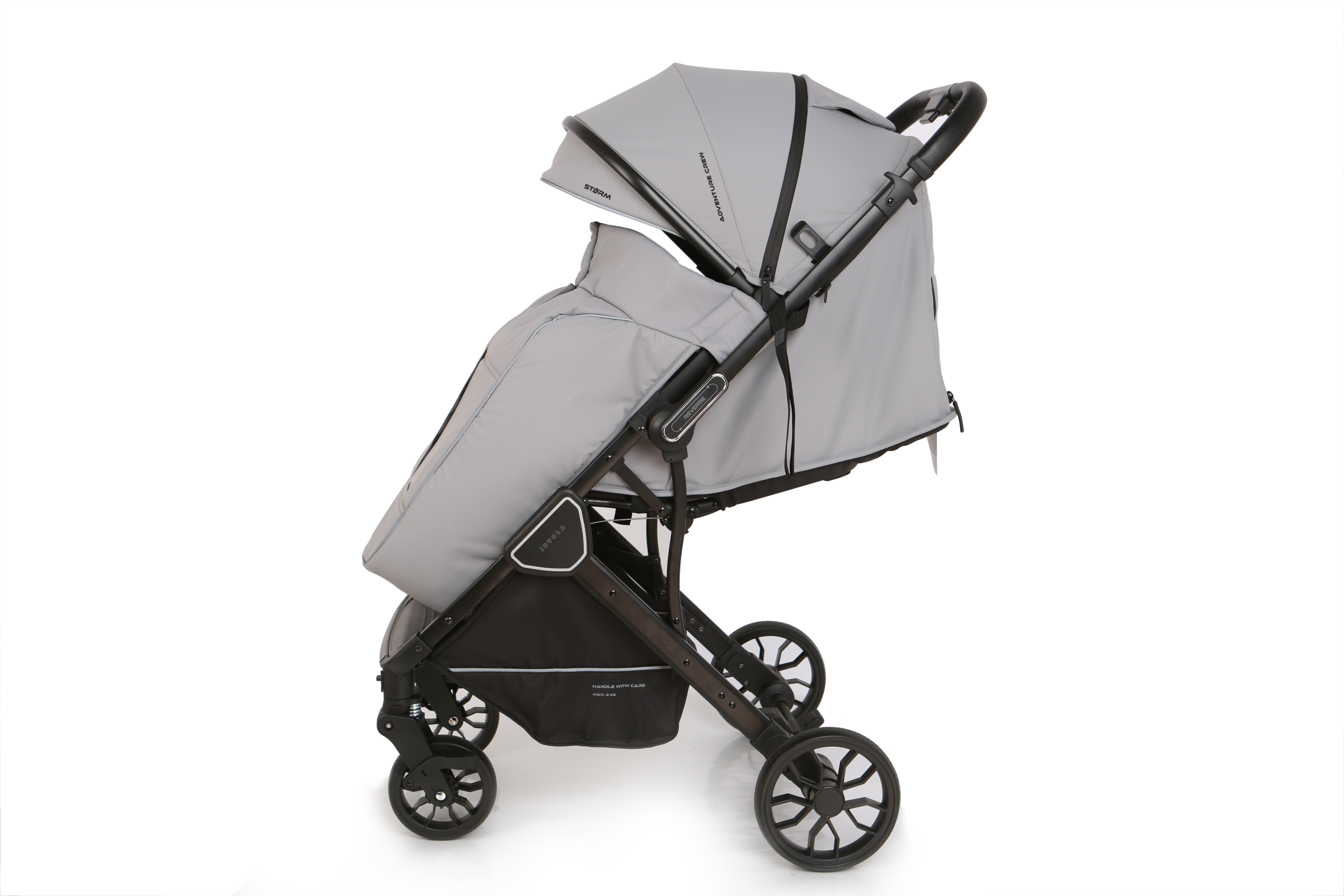 Коляска прогулочная JOVOLA Storm, светло-серый - фото 4