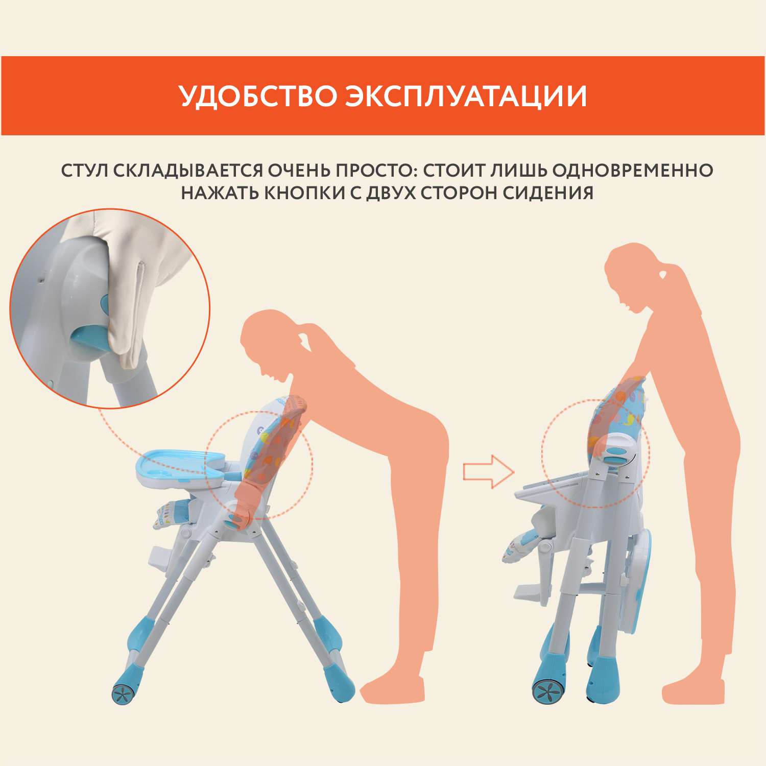 Стульчик для кормления Polini kids классический - фото 26